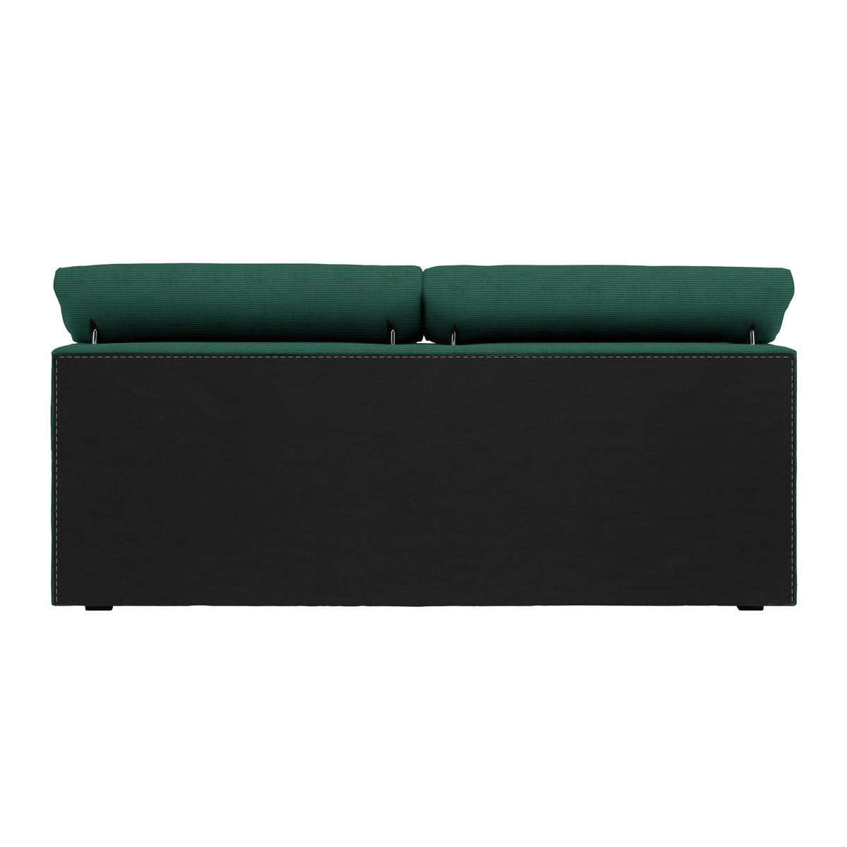 Boxspringbett Sevilla Dunkelgrün ca. 180x200cm - Dunkelgrün/Schwarz, KONVENTIONELL, Holz/Kunststoff (180/200cm) - Premium Living