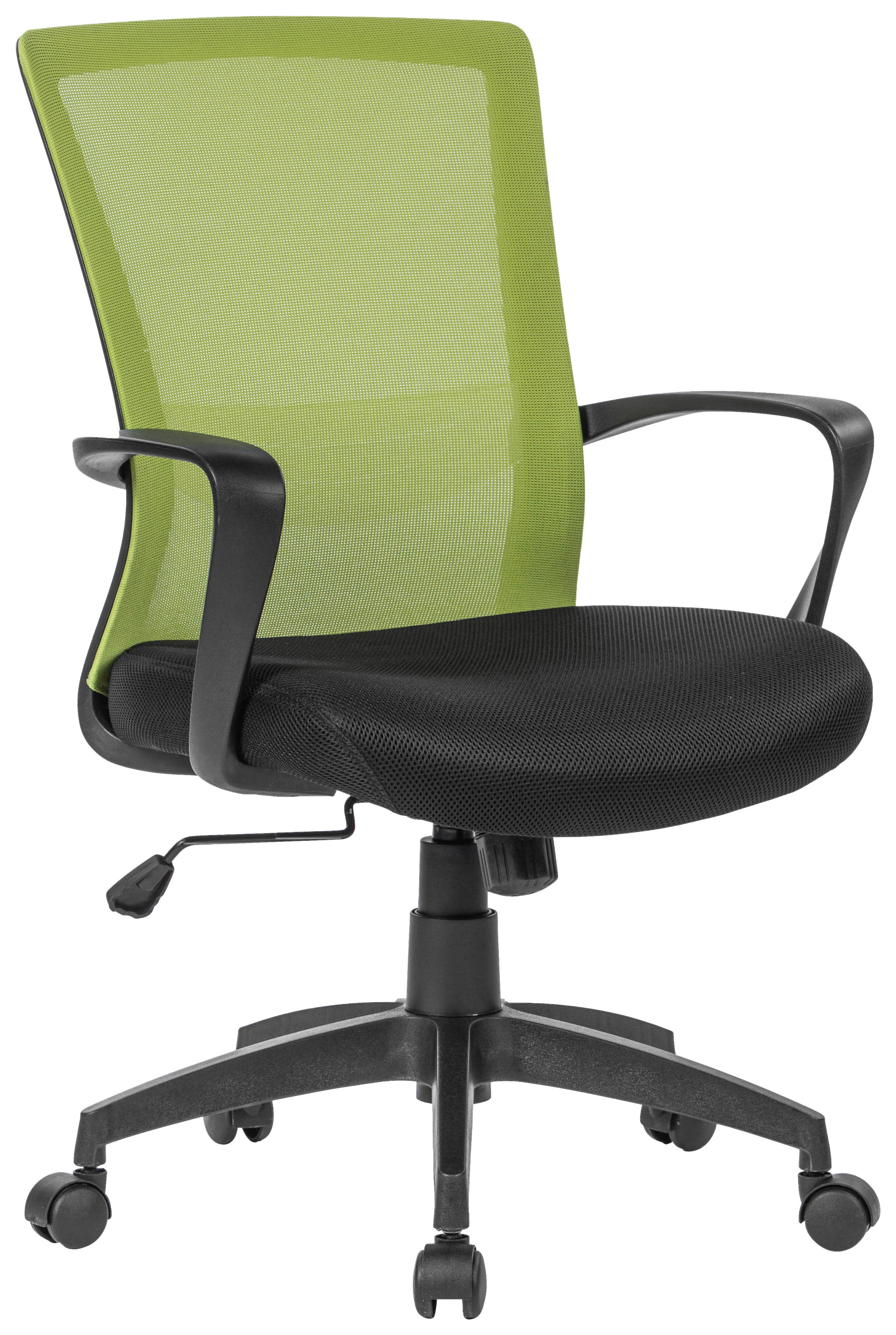 KRZESŁO OBROTOWE MŁODZIEŻOWE PAN - zielony/czarny, Konventionell, tworzywo sztuczne/metal (57/90,5-98/59cm) - Carryhome