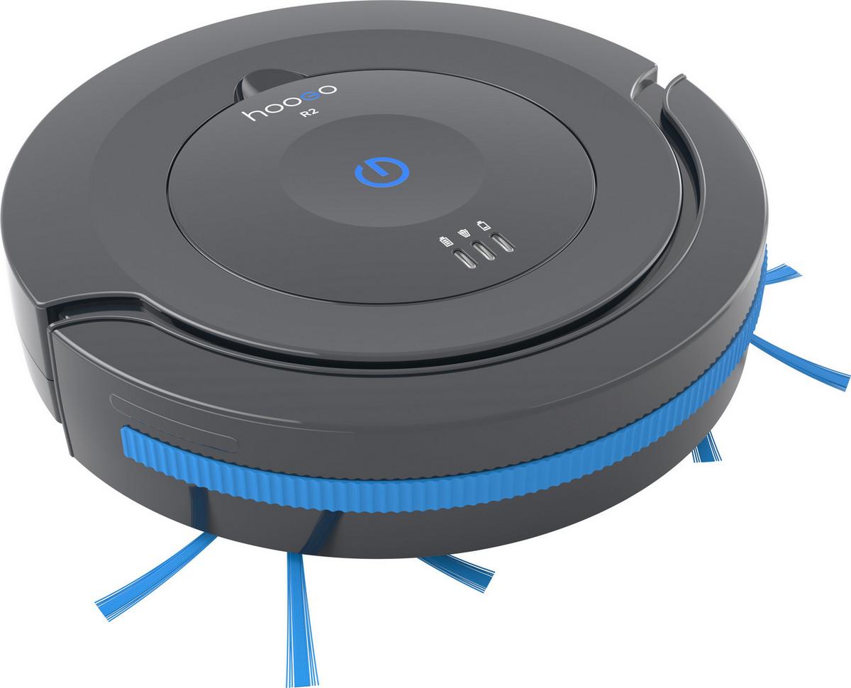ROBOT ODKURZAJĄCY HOOGO RO 201 - niebieski/ciemnoszary, Konventionell, tworzywo sztuczne (28,5/7cm)