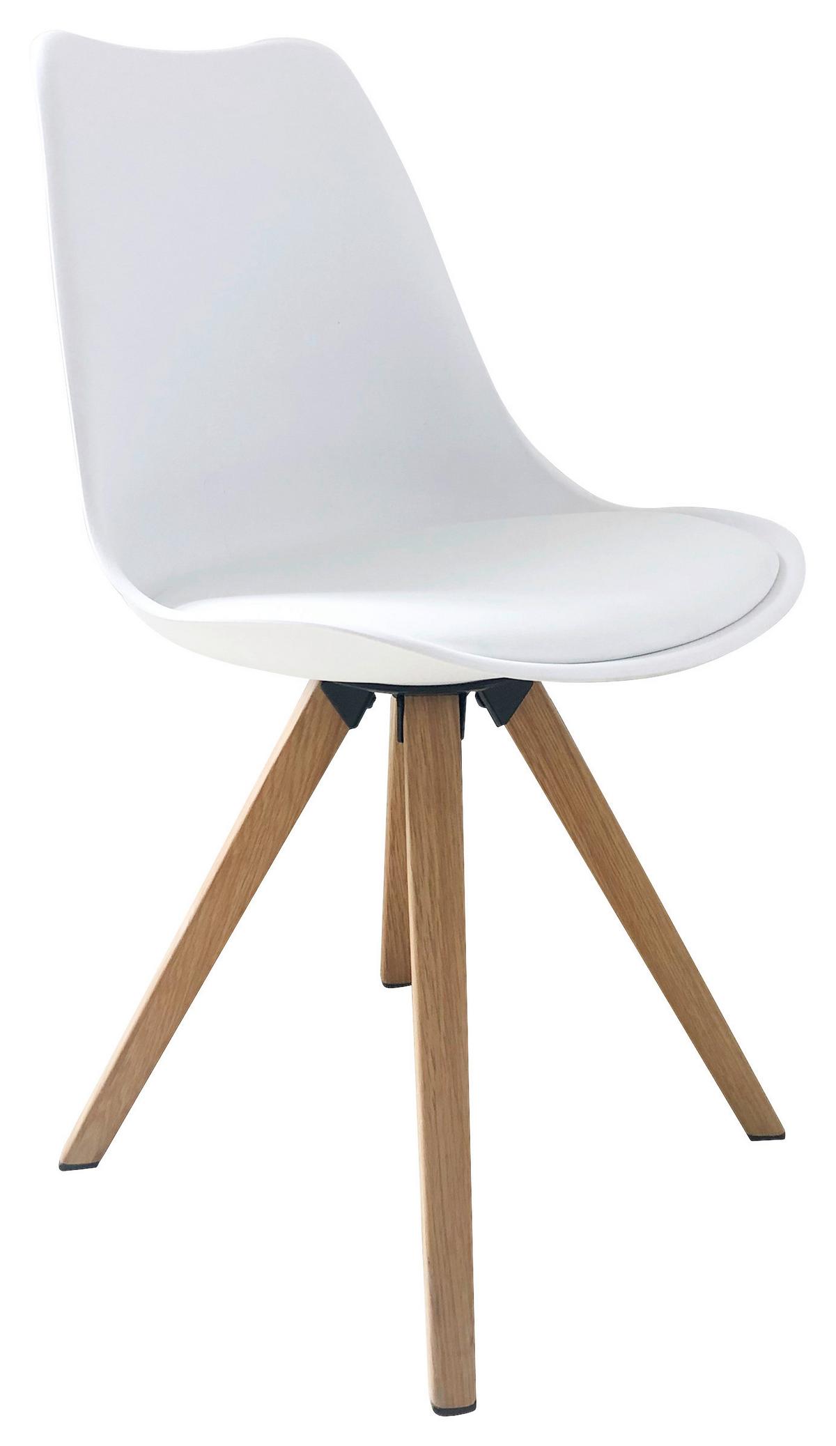 TISCHGRUPPE KIRA - Eichefarben/Weiß, MODERN, Holzwerkstoff/Textil - MID.YOU