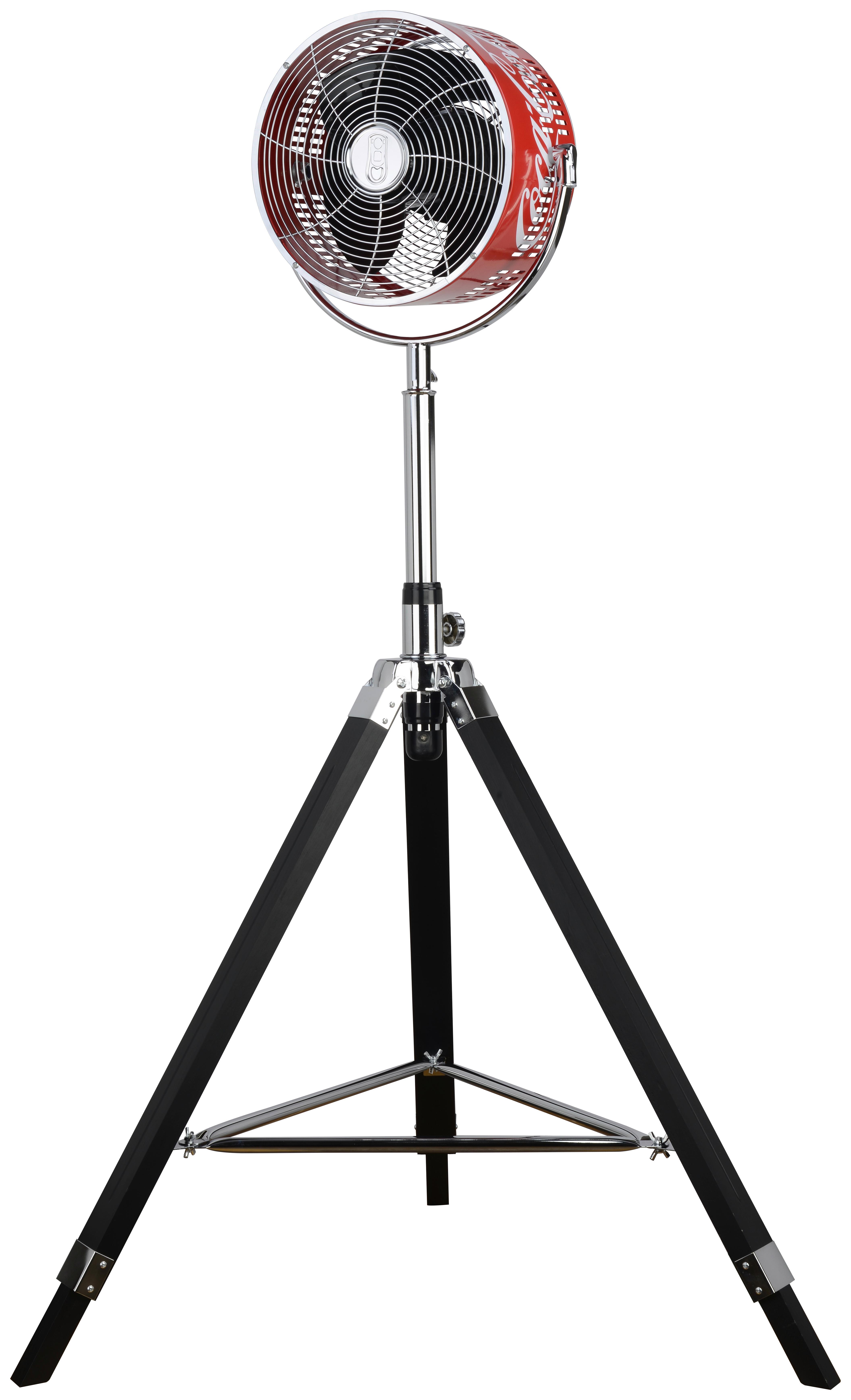 WENTYLATOR STOJĄCY COOLFAN XL COCA COLA - czerwony/czarny, Basics, metal/drewno (70/135/70cm)