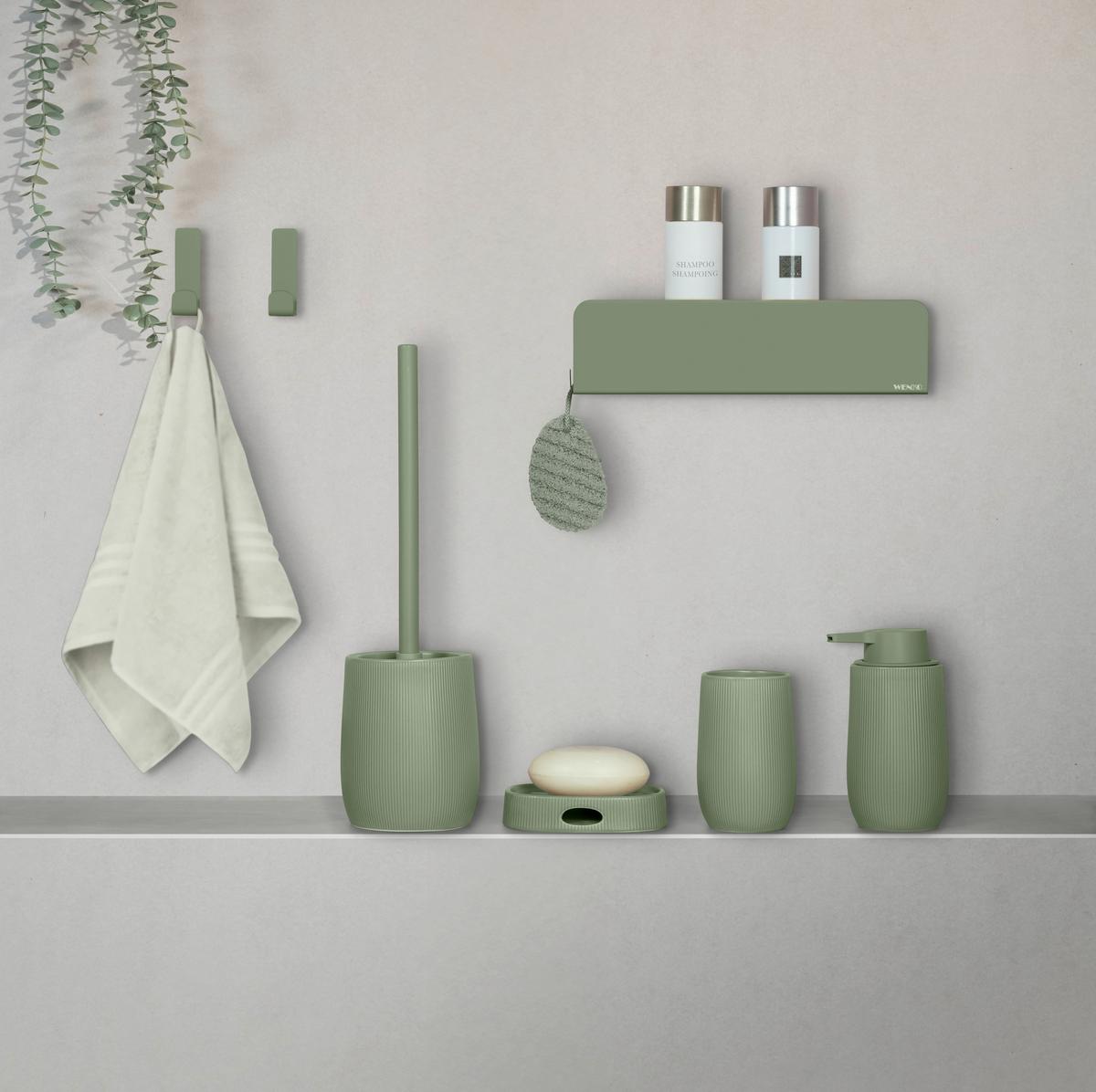 Wandhaken Turbo-Loc Lizan Grün - Grün, MODERN, Metall (2/7/2cm) - Mömax