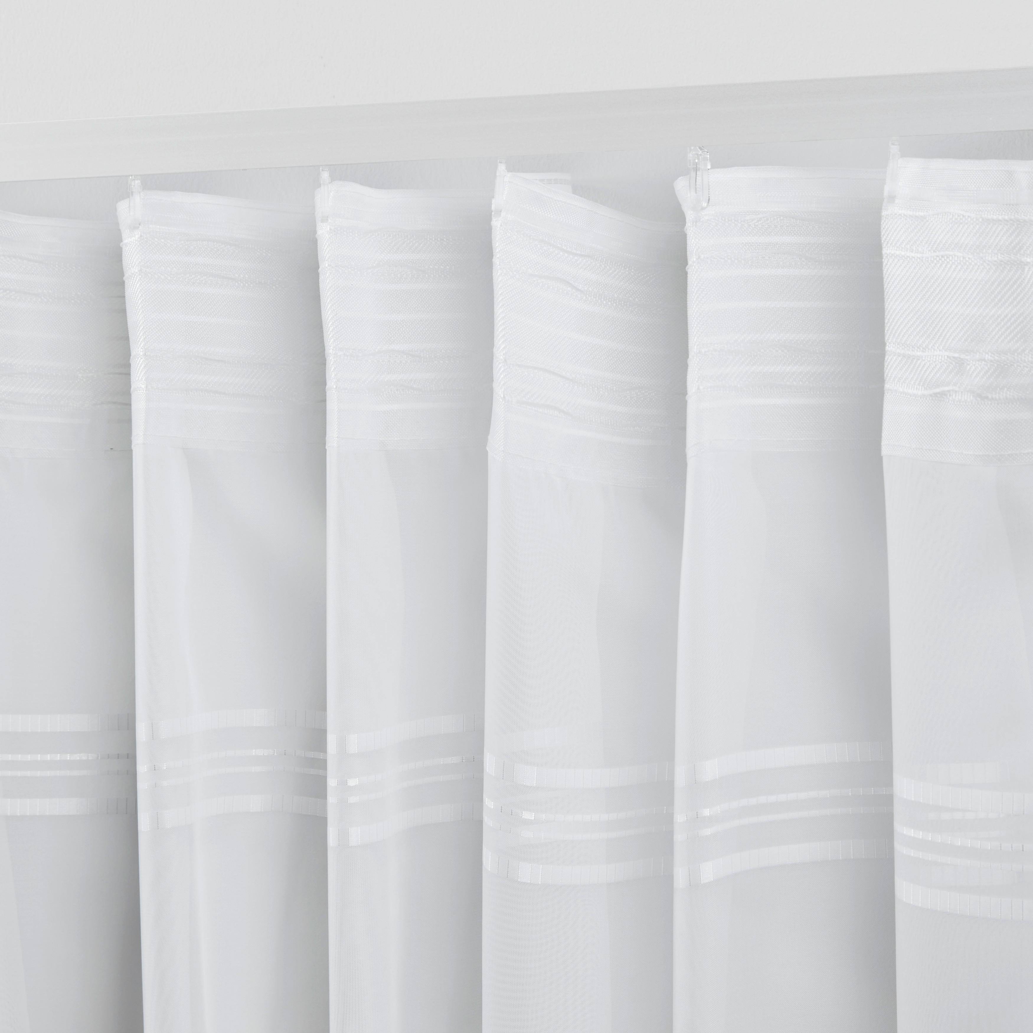 GARDINLÄNGD LOUIS -AKT- - vit, Klassisk, textil (140/245cm) - Modern Living