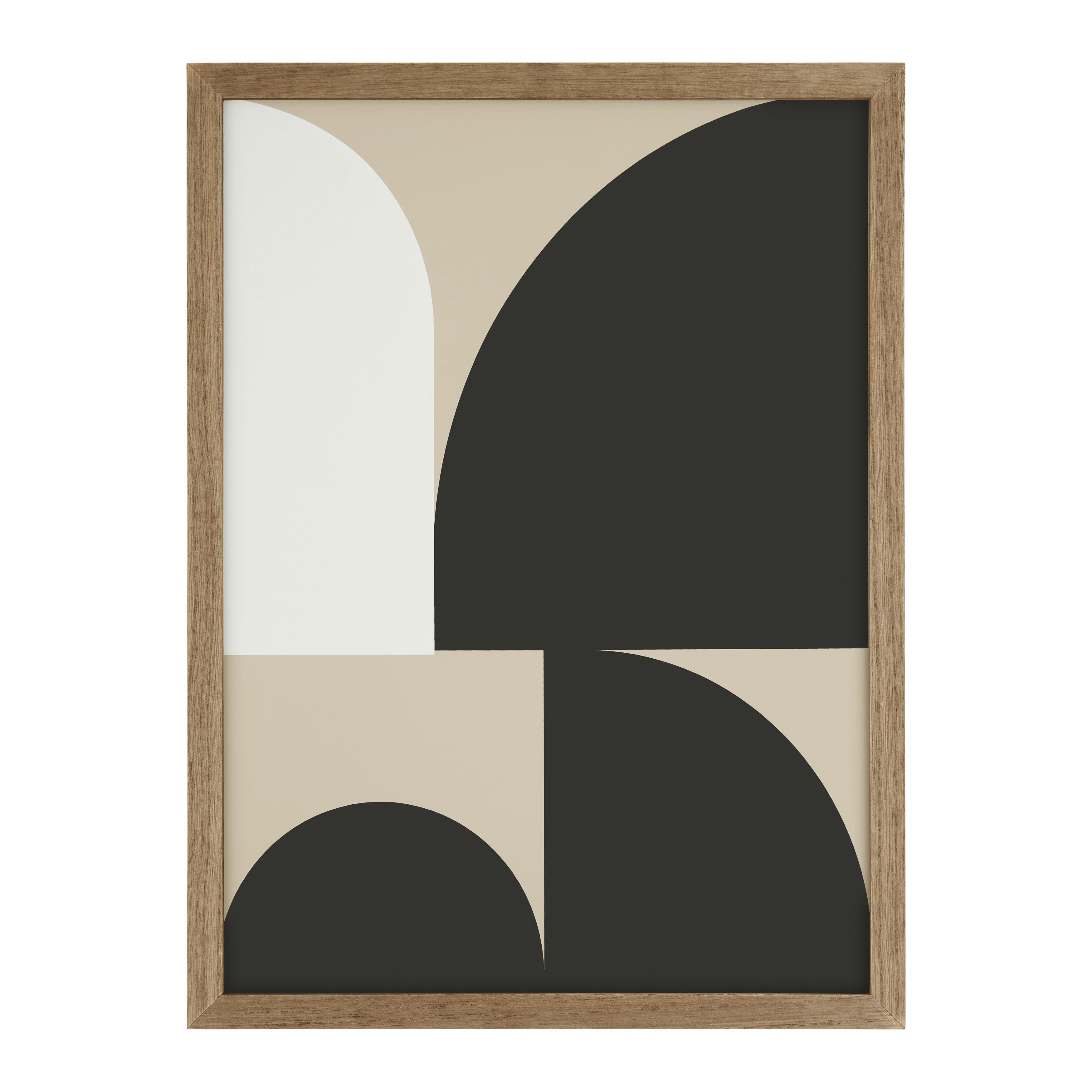 Wanddeko Clea in Multicolor - Hellbraun/Beige, Basics, Holz/Papier (30/40/1,5cm) - Modern Living