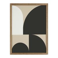 Wanddeko Clea in Multicolor - Hellbraun/Beige, Basics, Holz/Papier (30/40/1,5cm) - Modern Living