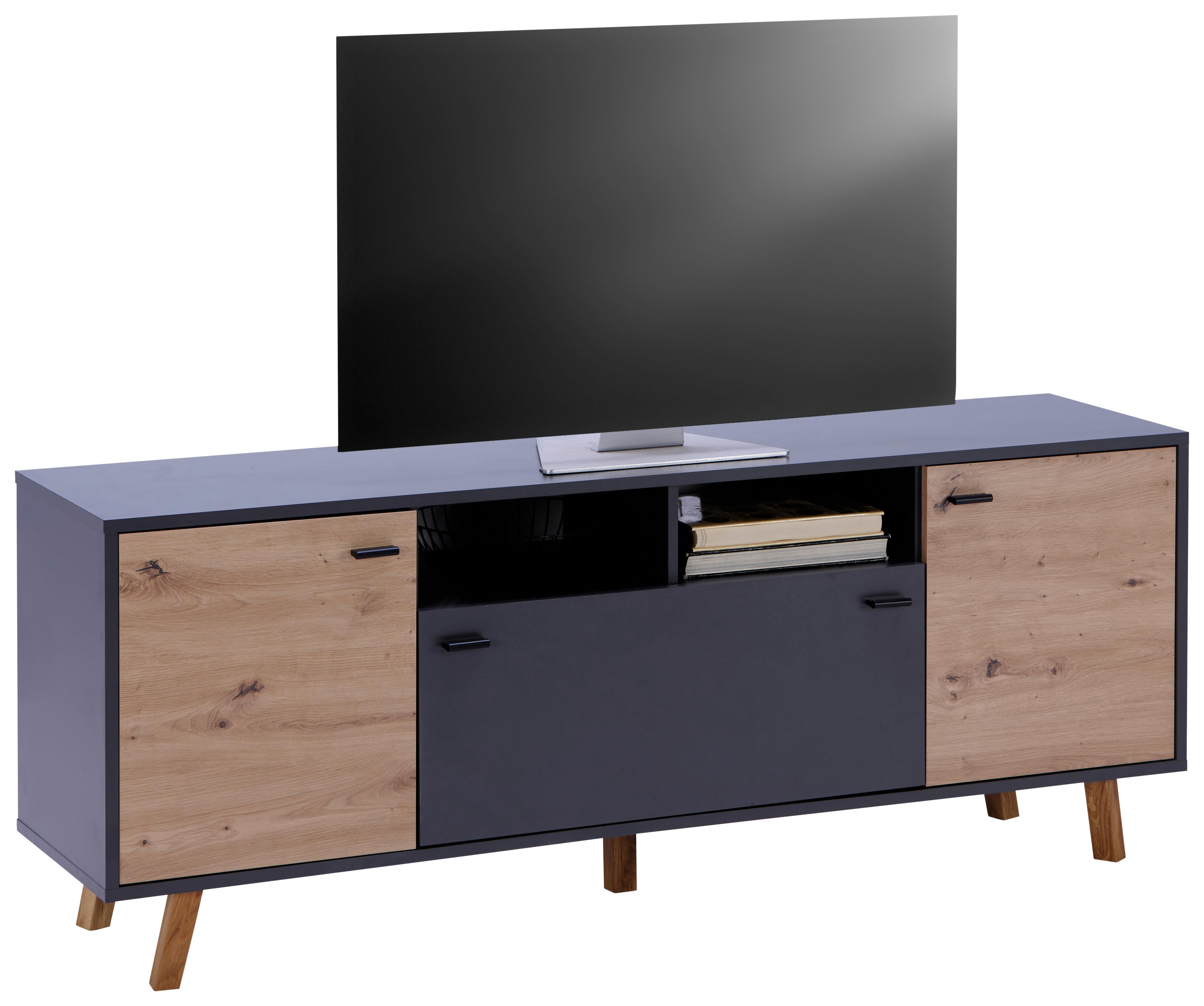 Măsuță TV TREND MX 186 - stejar Artisan/antracit, Modern, material pe bază de lemn (170/66/40cm) - Modern Living
