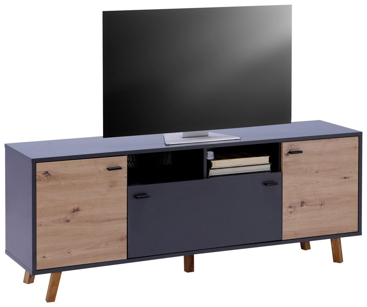 Măsuță TV TREND MX 186 - stejar Artisan/antracit, Modern, material pe bază de lemn (170/66/40cm) - Modern Living