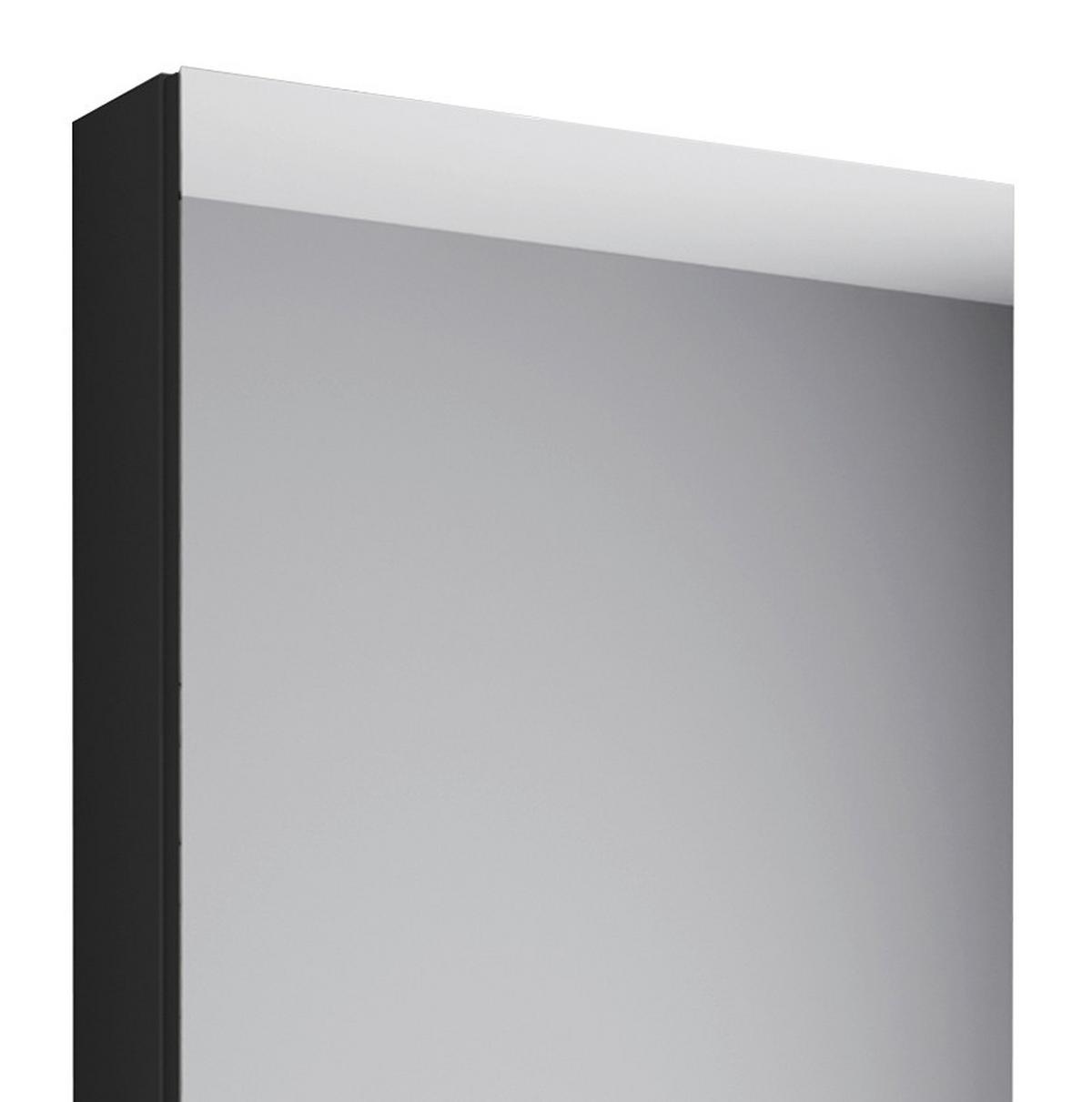Gästebad Slito 3-tlg. ca. 41 cm Schwarz - Schwarz/Weiß, KONVENTIONELL, Keramik/Holzwerkstoff (41cm) - MID.YOU