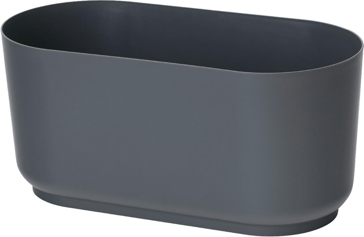 ÜBERTOPF SIENA ECO BOX 27 - Anthrazit, Konventionell, Kunststoff (27/13,1/13,2cm) - Mömax