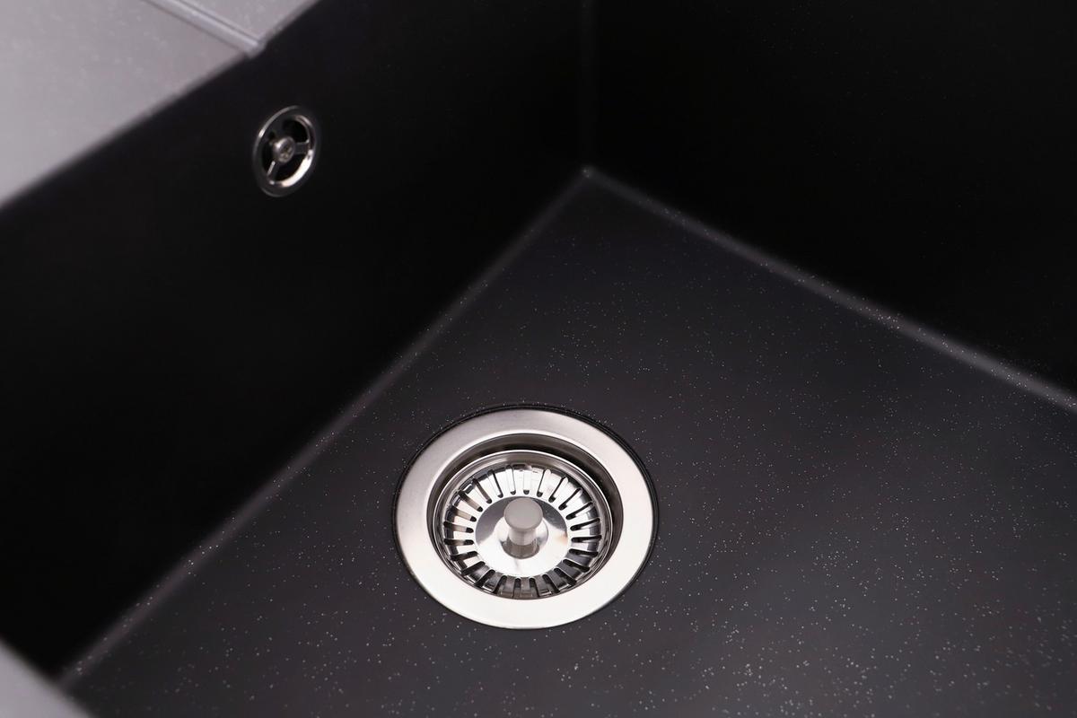 Pomivalno Korito Cleveland, 100x50cm - črna, Basics, kamen/umetna masa (100/21,4/50cm) - Respekta