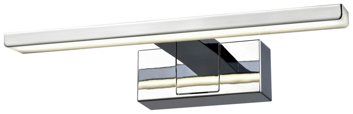 Fürdőszobai Falilámpa Momu 30cm - króm, Modern, műanyag/fém (30/12,8/5,1cm) - Mömax