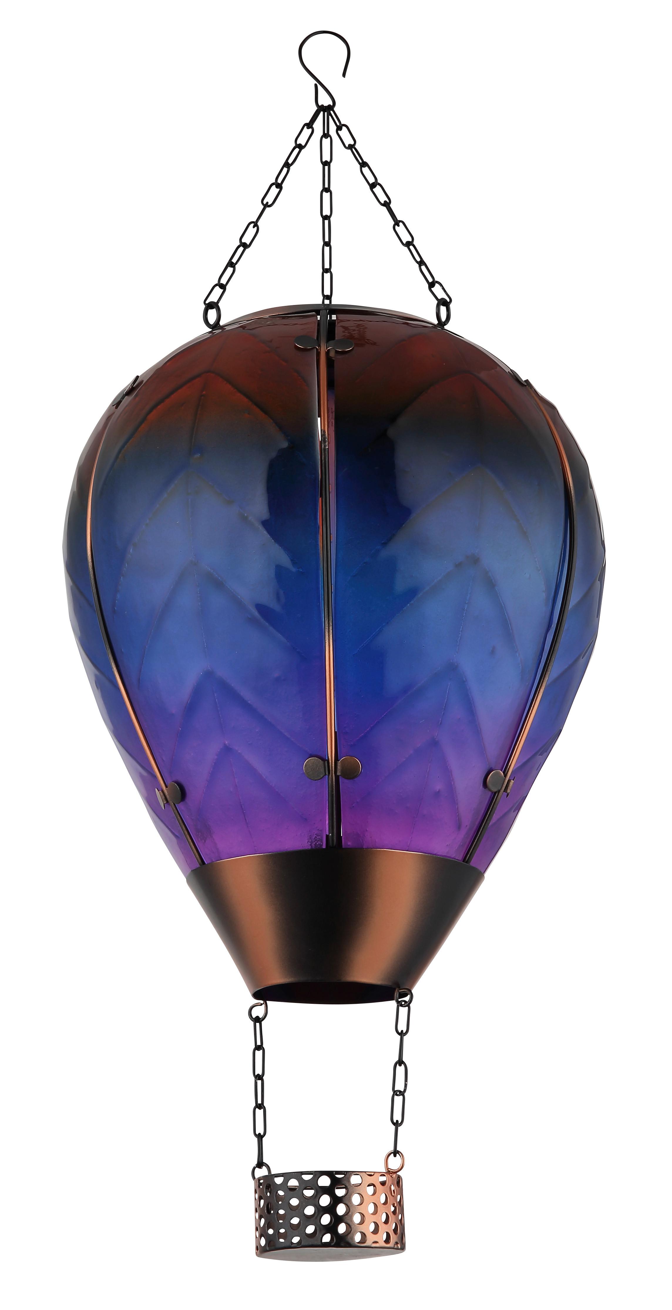 Solarleuchte 36137  Solar - Multicolor/Schwarz, Design, Glas/Kunststoff (27/37cm) - Globo