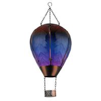 Solarleuchte 36137  Solar - Multicolor/Schwarz, Design, Glas/Kunststoff (27/37cm) - Globo
