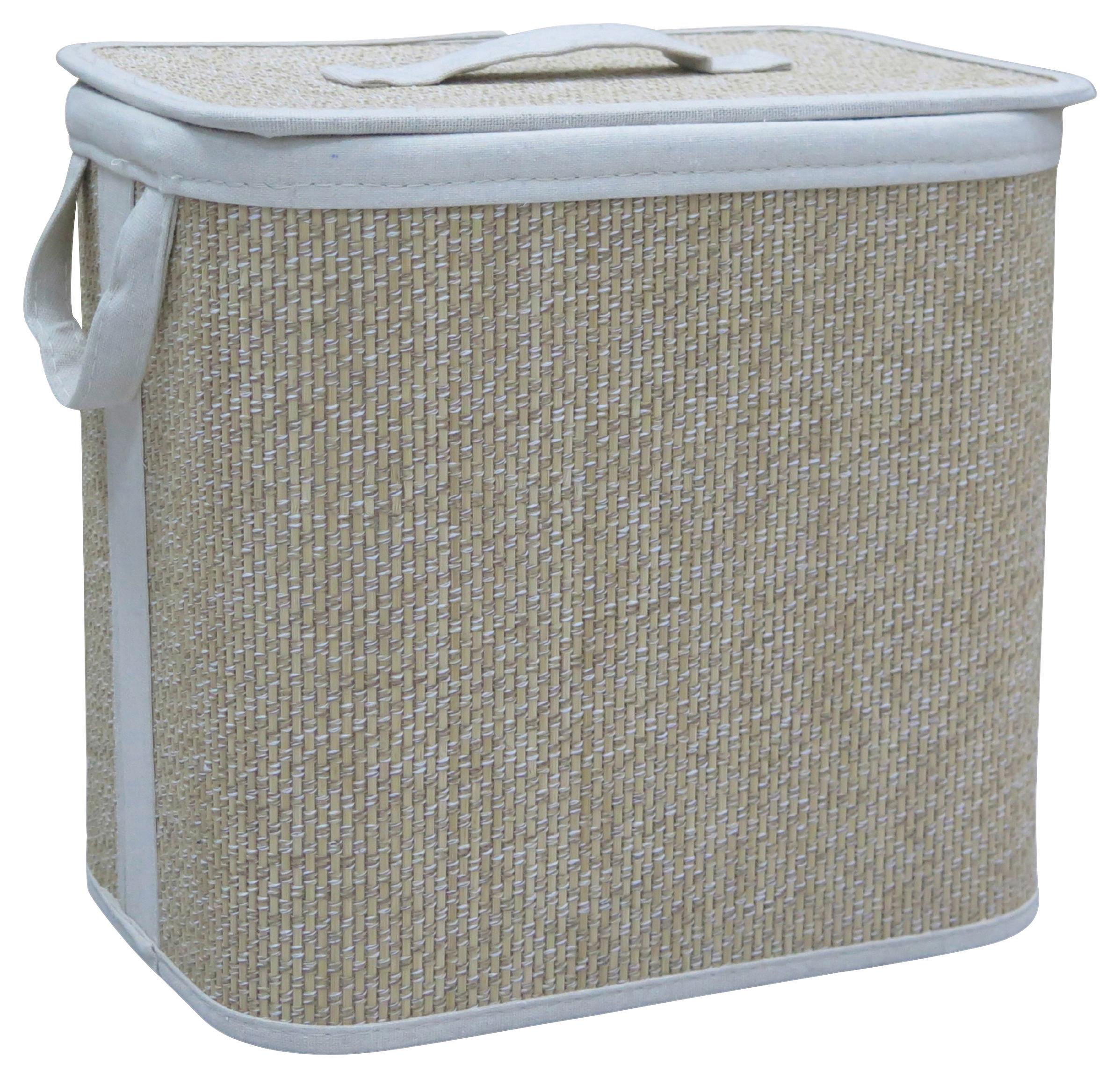 Coș de rufe Lotie - culoare natur, Modern, plastic/lemn (32/22/30cm) - Mömax