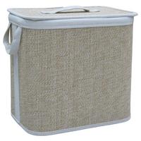 Coș de rufe Lotie - culoare natur, Modern, plastic/lemn (32/22/30cm) - Mömax