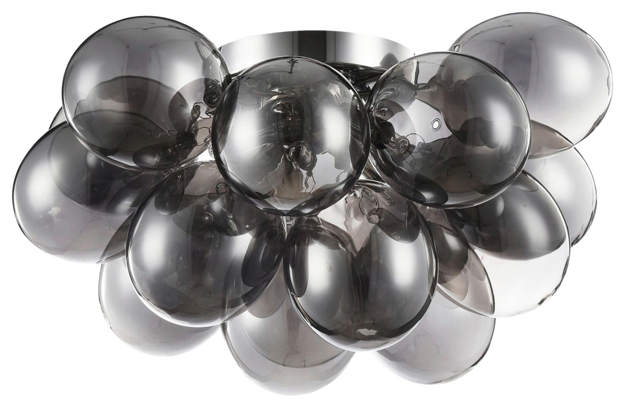 Deckenleuchte Balbo Nickelfarben max. 28 Watt - Nickelfarben, Basics, Glas/Metall (50/29,5/50cm) - MAYTONI