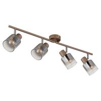 Strahler 54318-4 Walton - Klar/Chromfarben, Design, Glas/Metall (70/8/15cm) - Globo