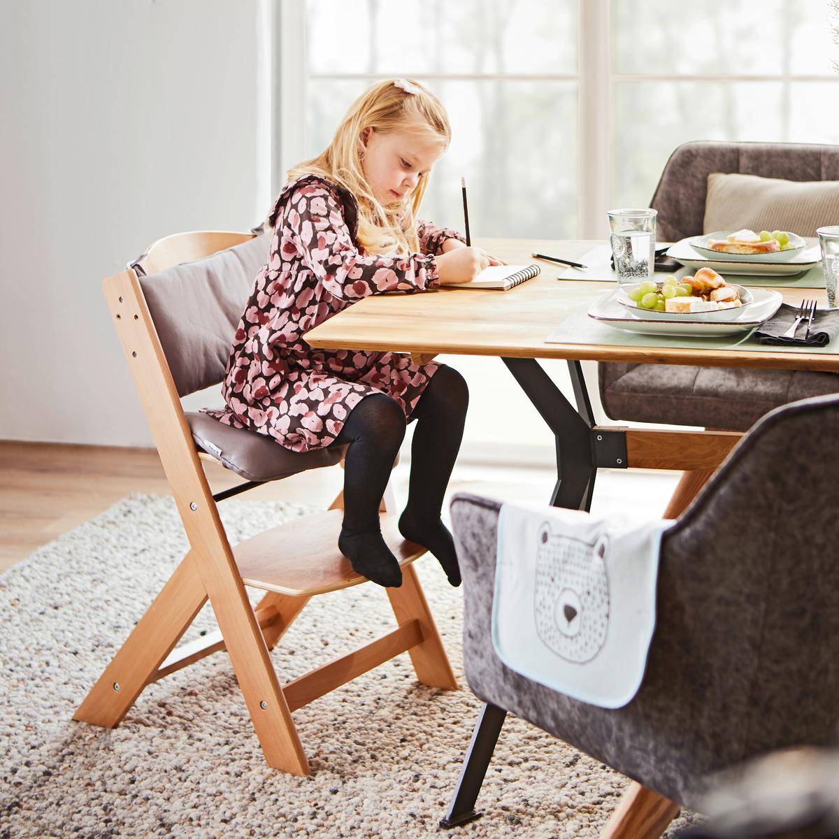 WYSOKIE KRZESŁO LUNCH -TOP- - kolor naturalny, Lifestyle, drewno (45/50,5/78,5cm) - My Baby Lou