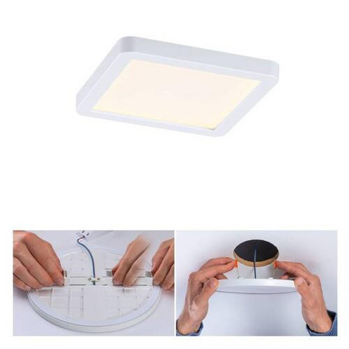 LED-Paneel Areo VariFit in Weiß max. 6,5 Watt - Weiß, Design, Kunststoff (11,8/11,8/1,2cm) - Paulmann