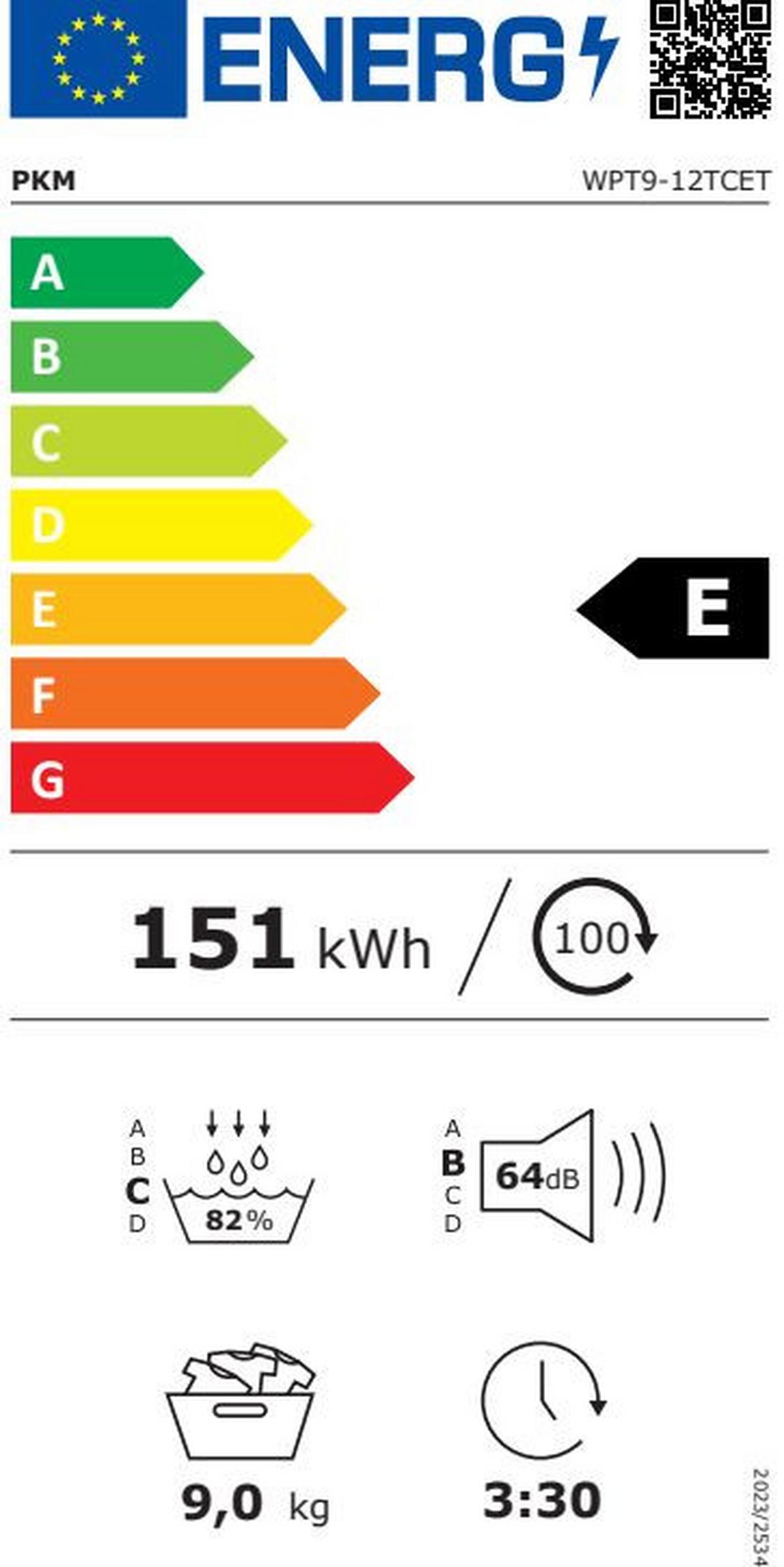 Wärmepumpentrockner WPT9-12TCET Weiß - Weiß, Basics, Metall (60/85/67cm) - PKM