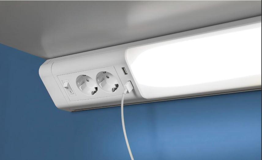 Unterbauleuchte LD8115AS Länge 52 cm - Weiß, LIFESTYLE, Metall (51,8/8/8,5cm)