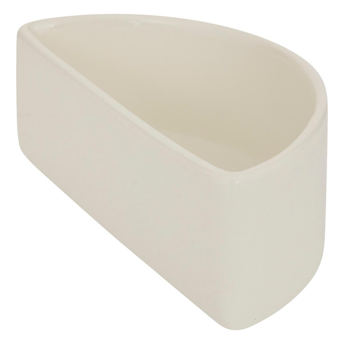 Set boluri gustări Egan 3/1 - alb/culoare lemn acacia, Basics, ceramică/lemn (20/7cm)