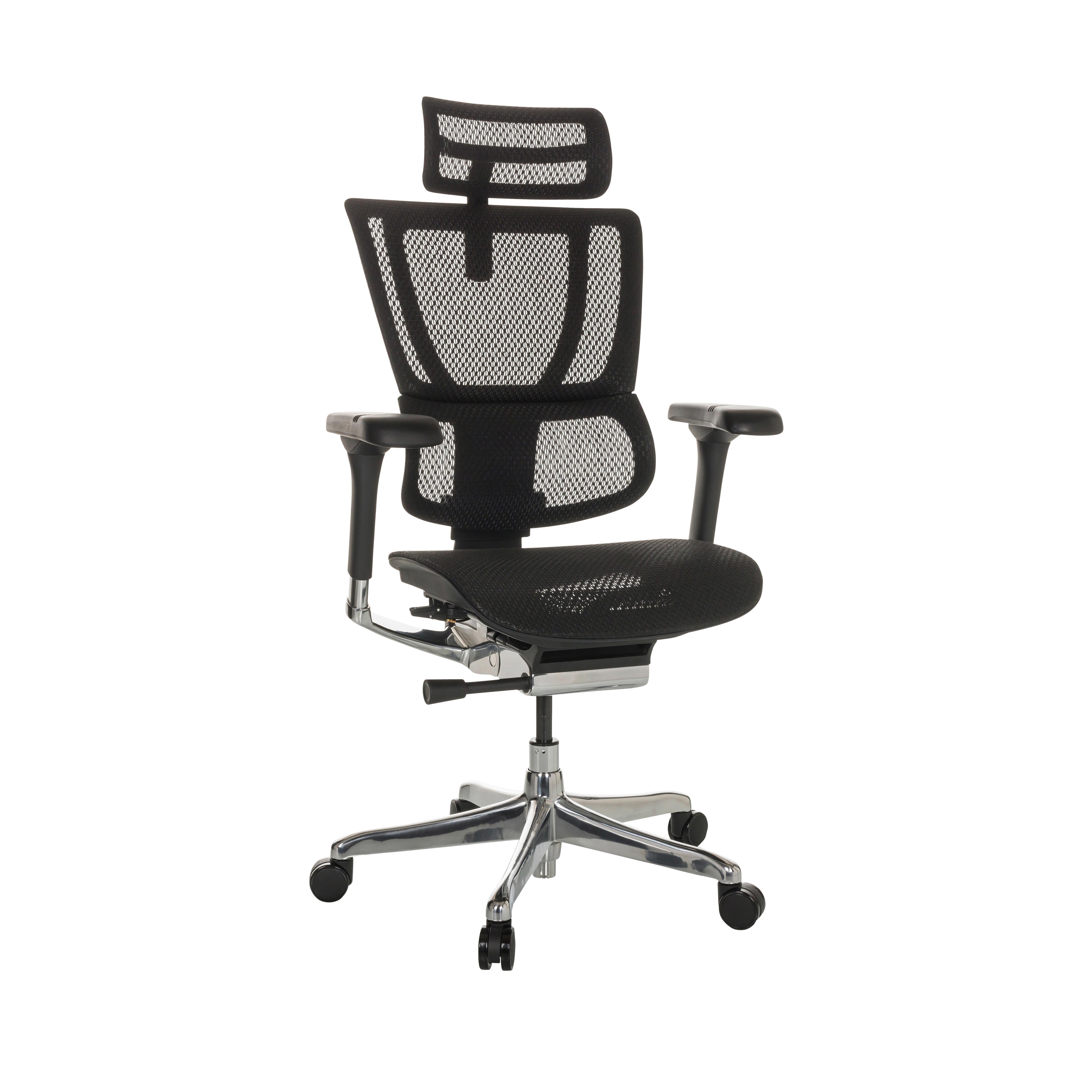 Pisarniški Stol Ergohuman Slim I, Črna - srebrne barve/črna, Basics, kovina/umetna masa (69/116-138/66cm) - MID.YOU