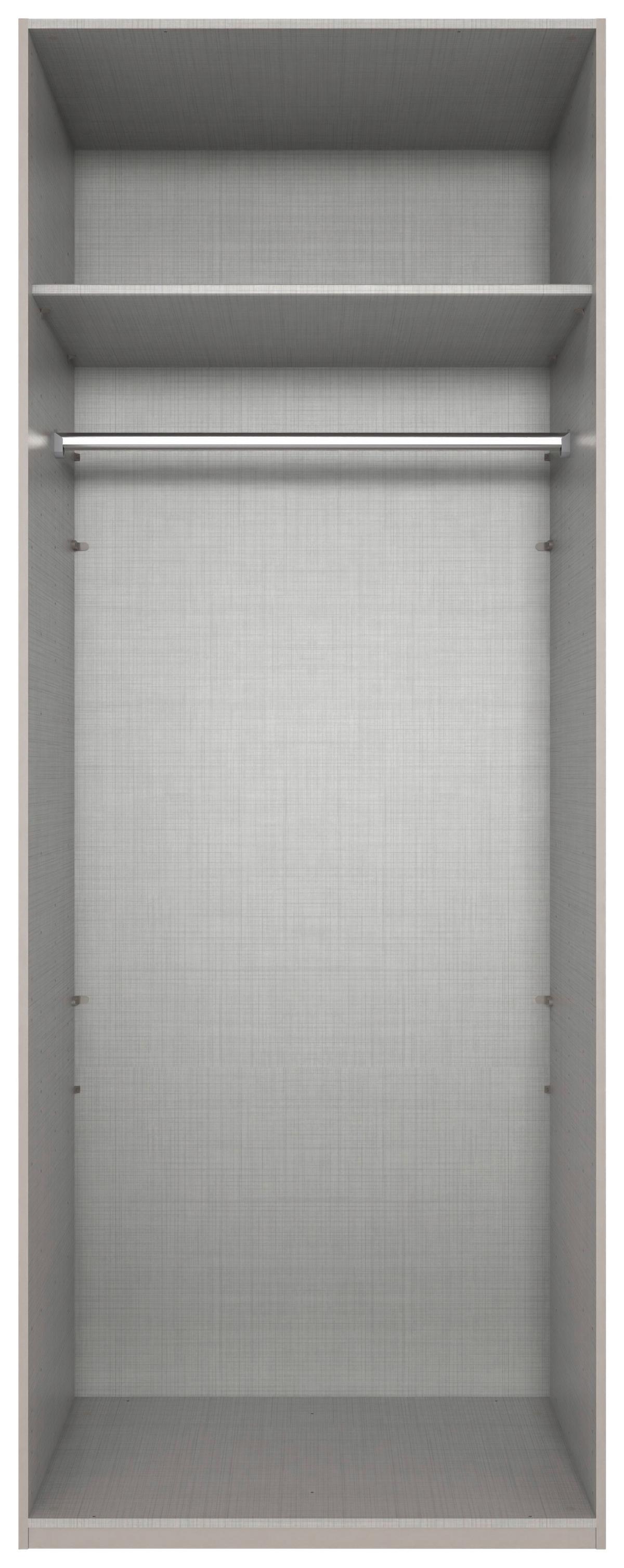 SZAFA UCHYLNA NEW YORK A - sahara/kolor aluminiowy, Modern, materiał drewnopochodny/metal (90/236/58cm) - MID.YOU