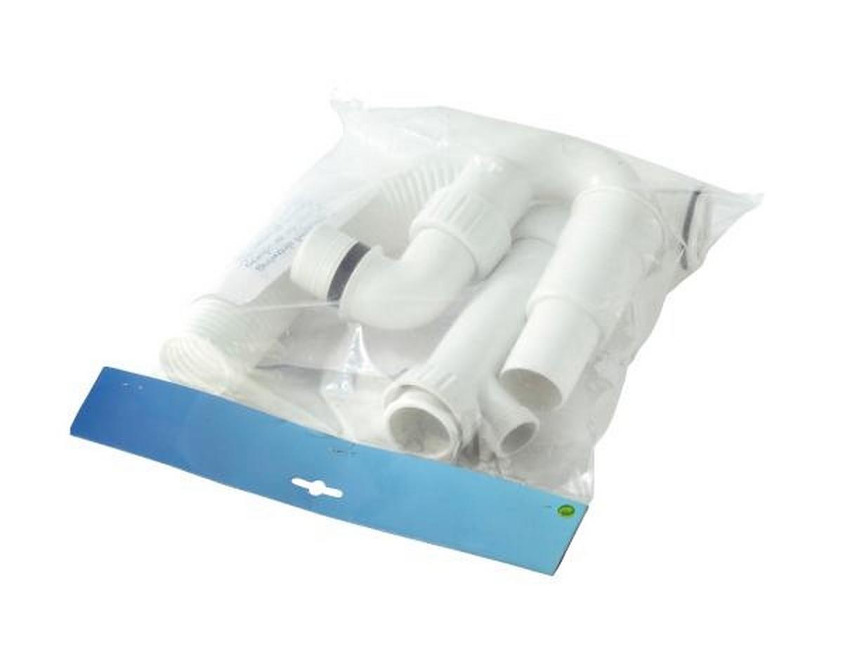 Siphon in Weiss - Weiss, Modern, Kunststoff (60,5/32,0-36,0cm) - Schütte