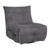 Relaxsessel Alura Dunkelgrau Cord - Dunkelgrau/Schwarz, MODERN, Holz/Textil (90/92/90cm) - Bessagi Home