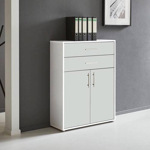 Aktenschrank Office Edition Weiß - Weiß, MODERN, Holzwerkstoff (84,5/114/33cm) - MID.YOU