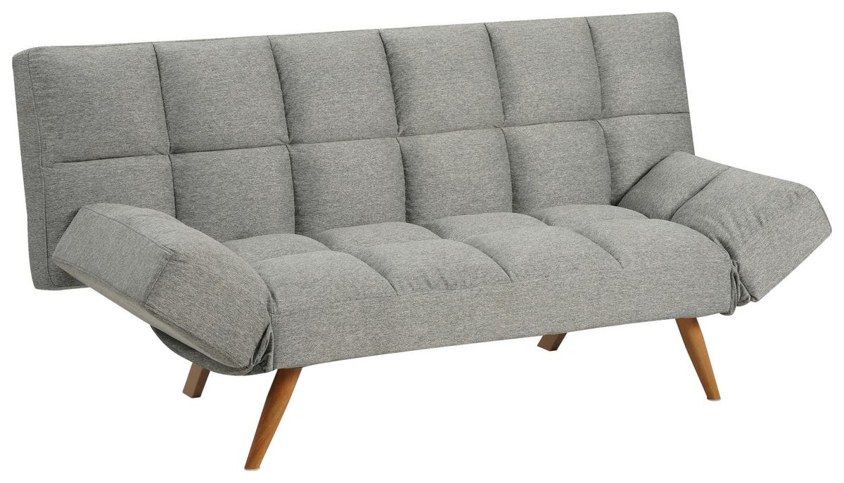 SOFA Z FUNKCJĄ SPANIA ASHTON - kolor naturalny/jasnoszary, Design, metal/tkanina (182/87/82cm) - Livetastic