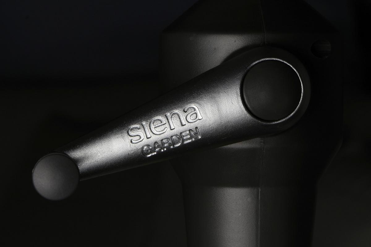 Sonnenschirm BHT: 250x258x250 cm Anthrazit/Beige - Anthrazit/Beige, KONVENTIONELL, Textil/Metall (250/250cm) - Siena Garden