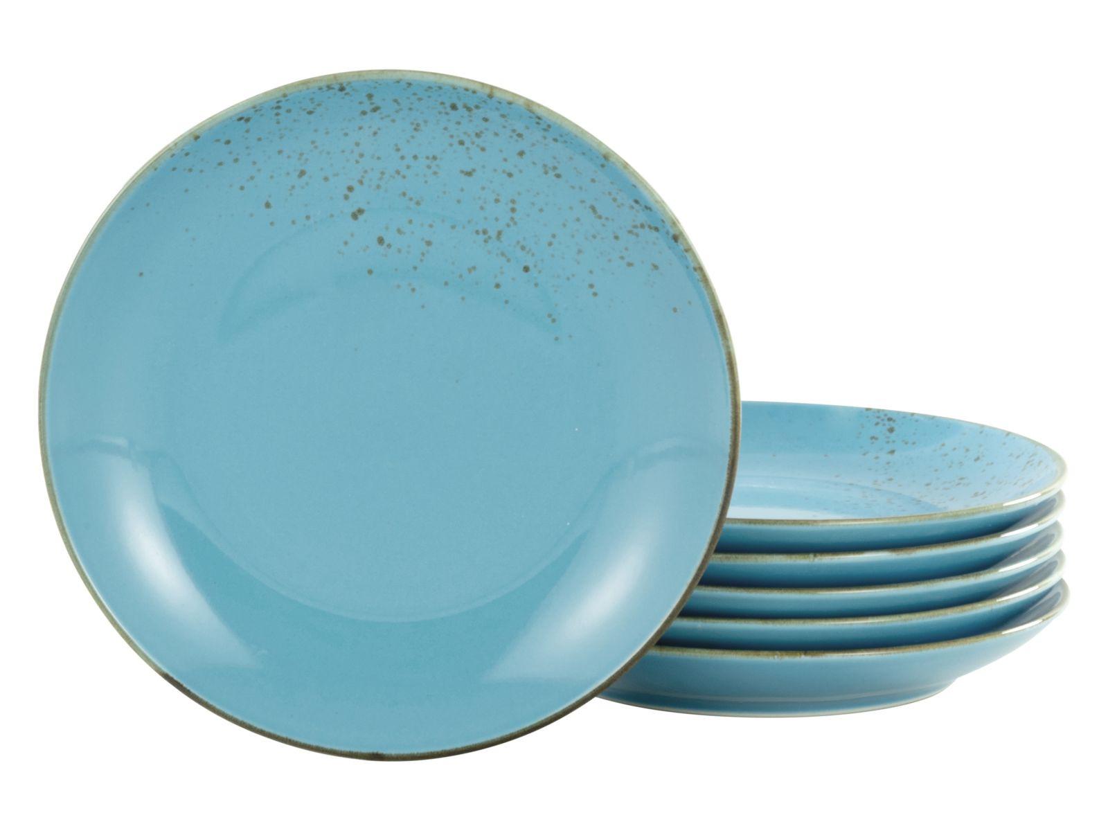 Set Desertnih Krožnikov Blue, 6-Delni - svetlo modra, Trend, keramika (21cm) - Creatable