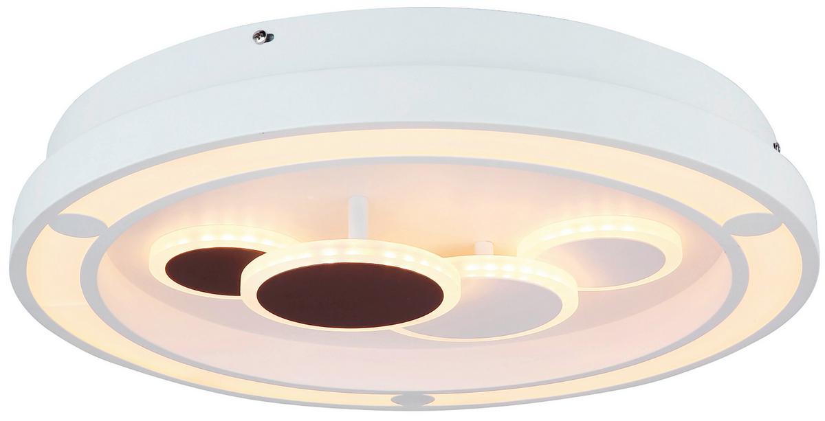 Led Svjetiljka Stropna 48405-50 - bijela, Design, metal/plastika (48/8.2cm) - Globo