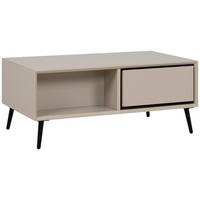 STOLIK KAWOWY ARONA - czarny/kolor piaskowy, Konventionell, materiał drewnopochodny/tworzywo sztuczne (94/40/50cm) - Livetastic