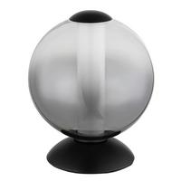 LED-TISCHLEUCHTE 15798T LACY - Weiss/Schwarz, Konventionell, Glas/Kunststoff (18/21cm) - Globo