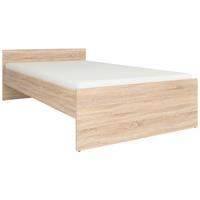 Bett Nepo Plus ca. 120x200 cm Sonoma Eiche - Sonoma Eiche, MODERN, Holz/Holzwerkstoff (120/200cm) - MID.YOU