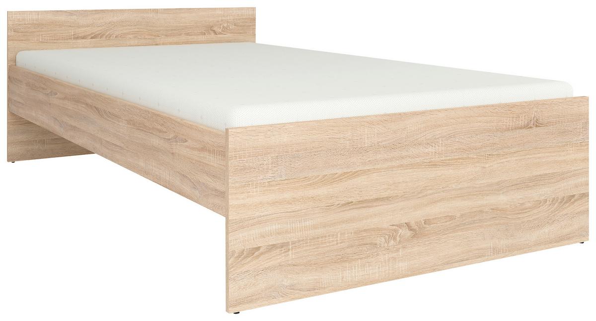 Bett Nepo Plus ca. 120x200 cm Sonoma Eiche - Sonoma Eiche, MODERN, Holz/Holzwerkstoff (120/200cm) - MID.YOU