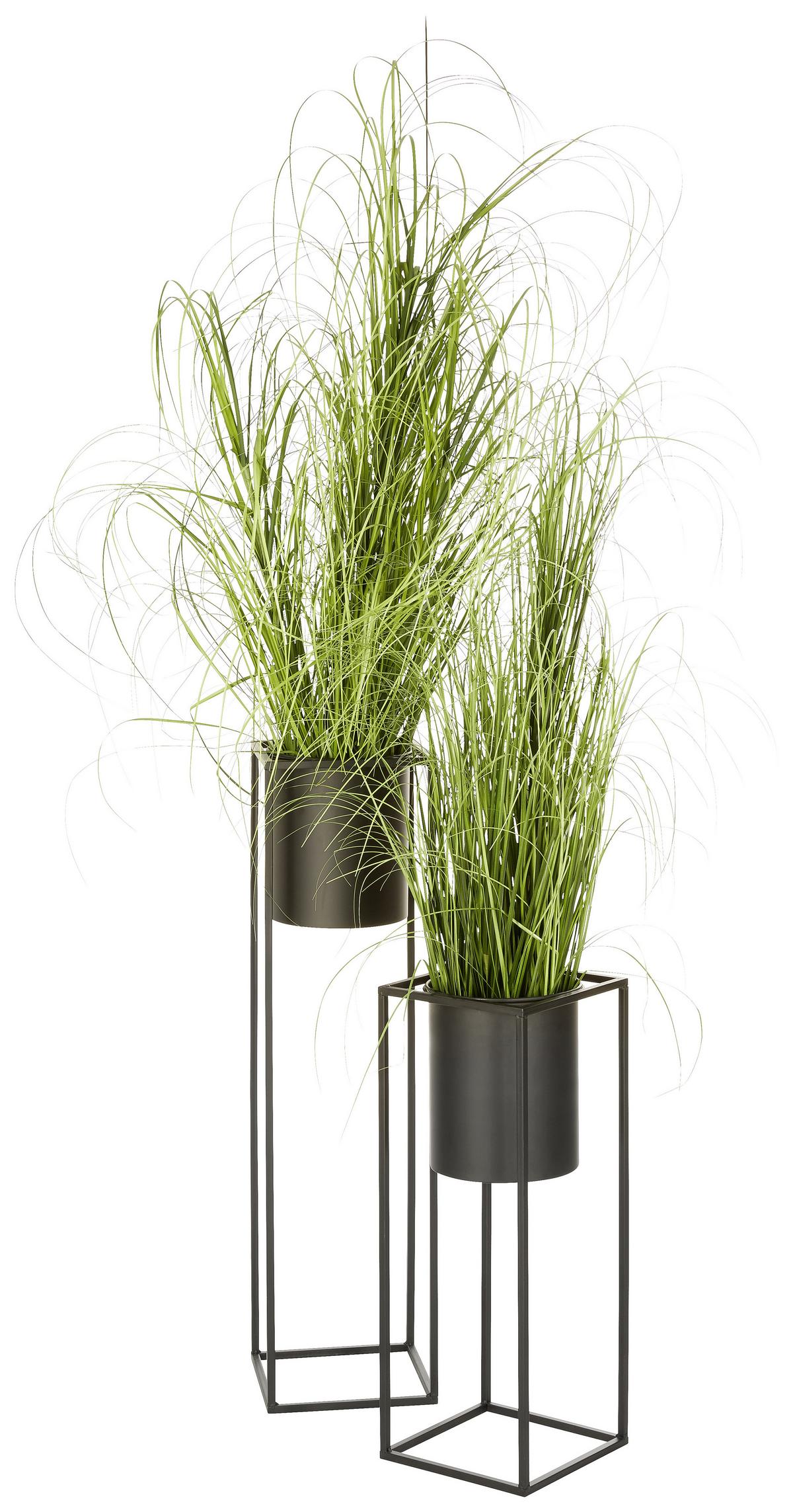 Kaspó Kiara - fekete, Lifestyle, fém (21/80,5cm) - Mömax