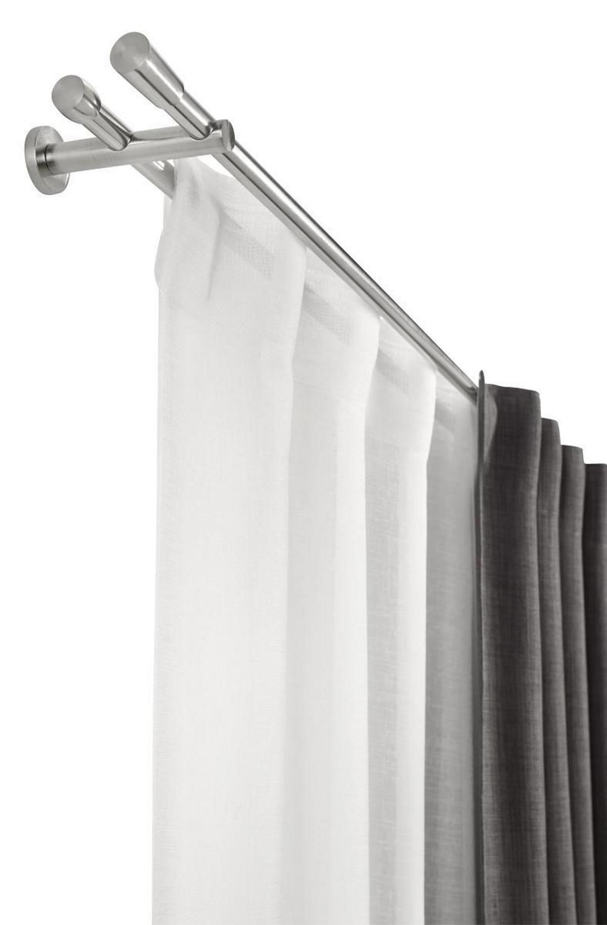 Galerie dublă "Marie" - culoare inox, metal (240cm) - Modern Living