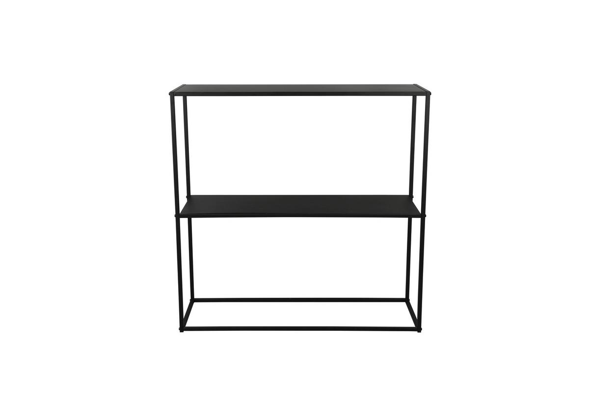 Konsolentisch Chloe in Schwarz - Schwarz, Modern, Metall (80/80/27cm) - Mömax