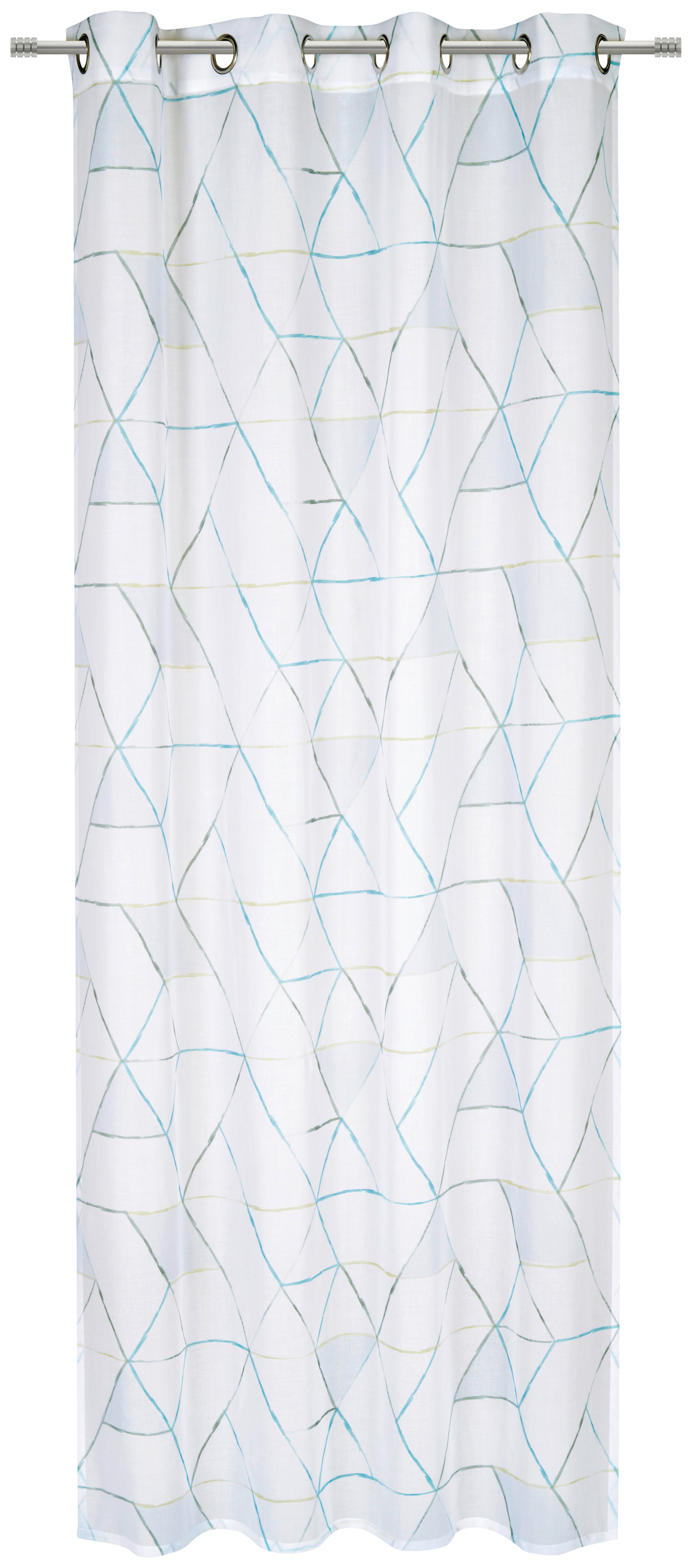 ZASŁONA NA PRZELOTKACH KIMI - niebieski, Trend, tkanina (140/245cm) - Esposa