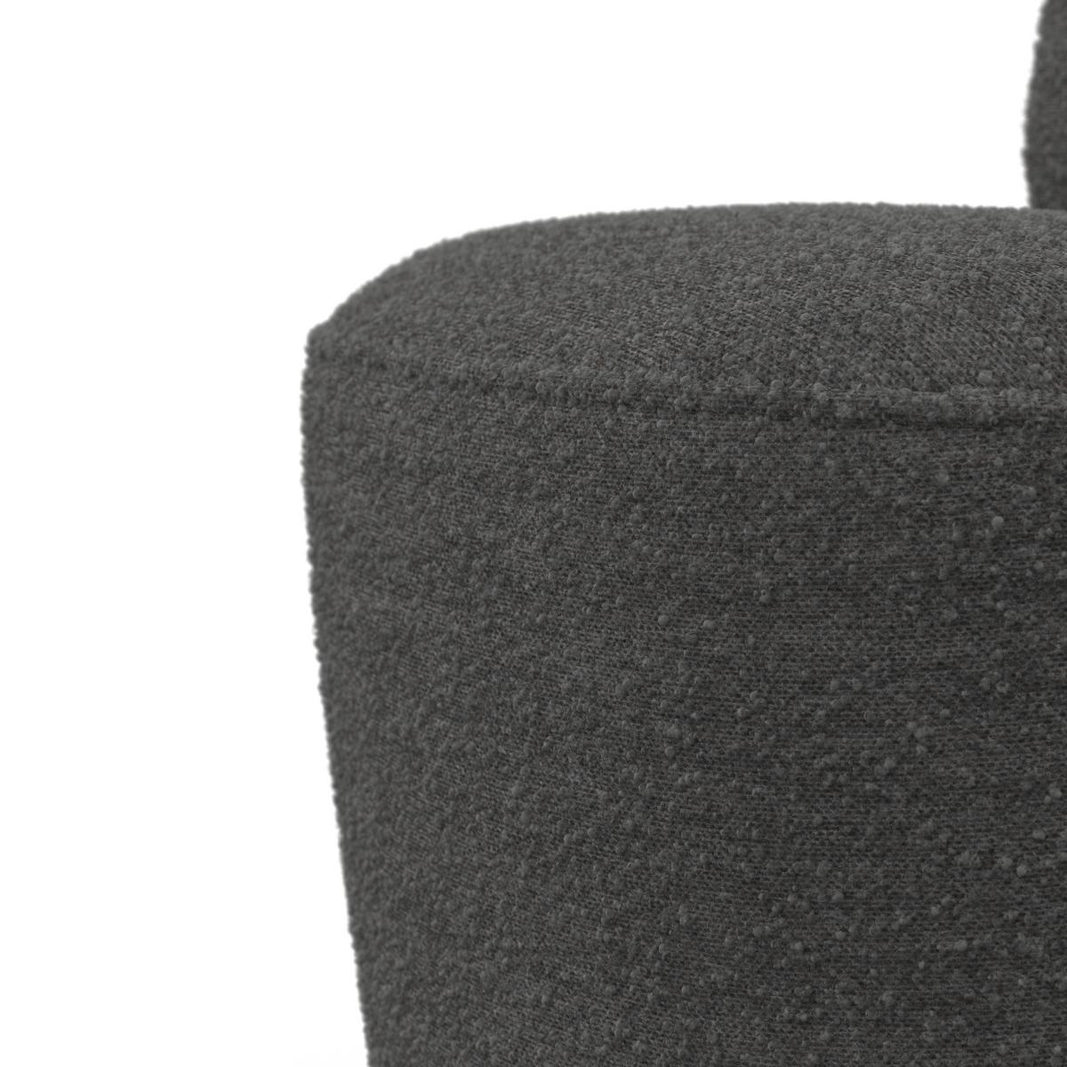 Stuhl Vittore Grau Bouclé Gepolstert - Grau, MODERN, Holz/Textil (56/84/62cm) - Bessagi Home