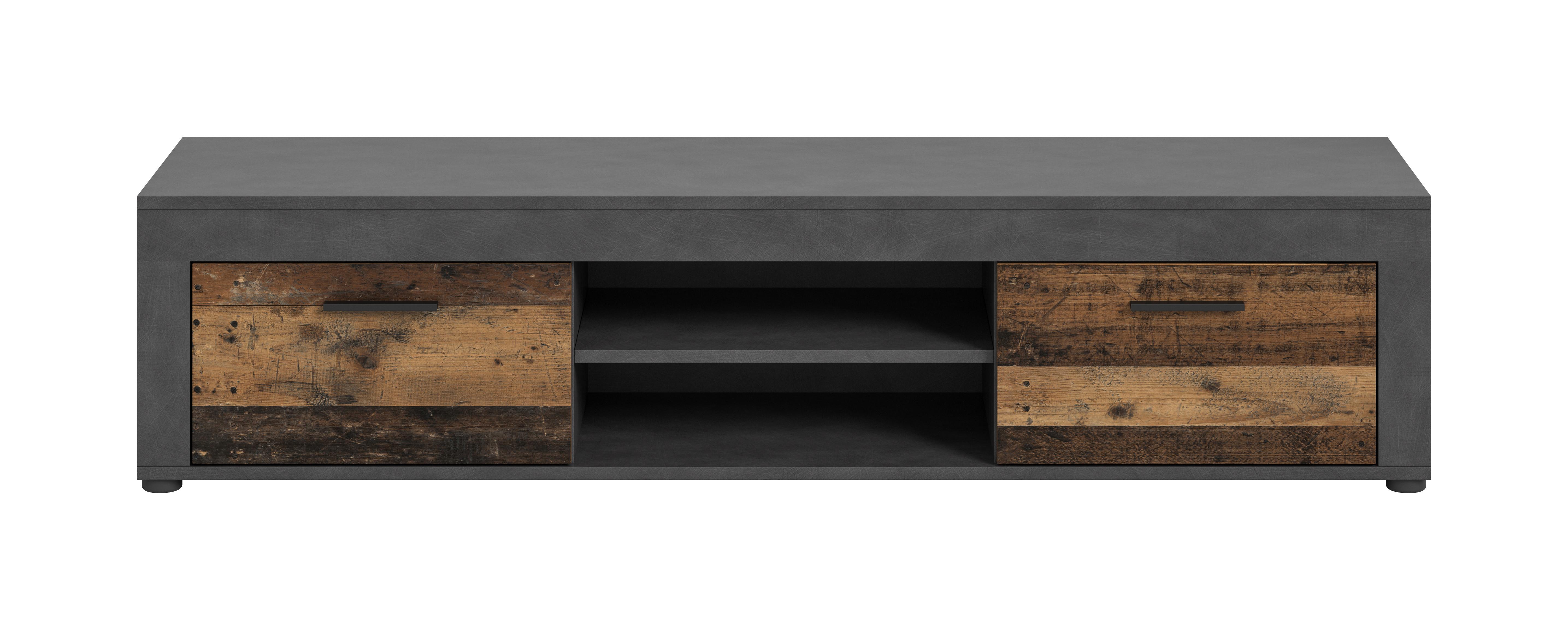 Tv Komoda Jam - prirodne boje/crna, Design, drvni materijal/plastika (160/37/40cm) - Modern Living