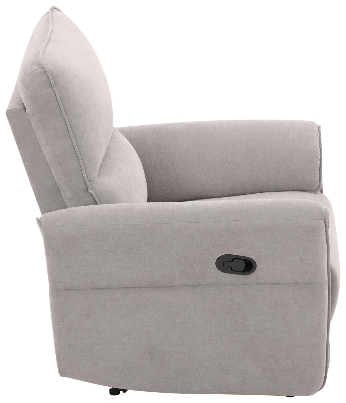 Počivalnik Redon, Siva - siva/črna, Basics, kovina/umetna masa (85/103/92cm) - Livetastic