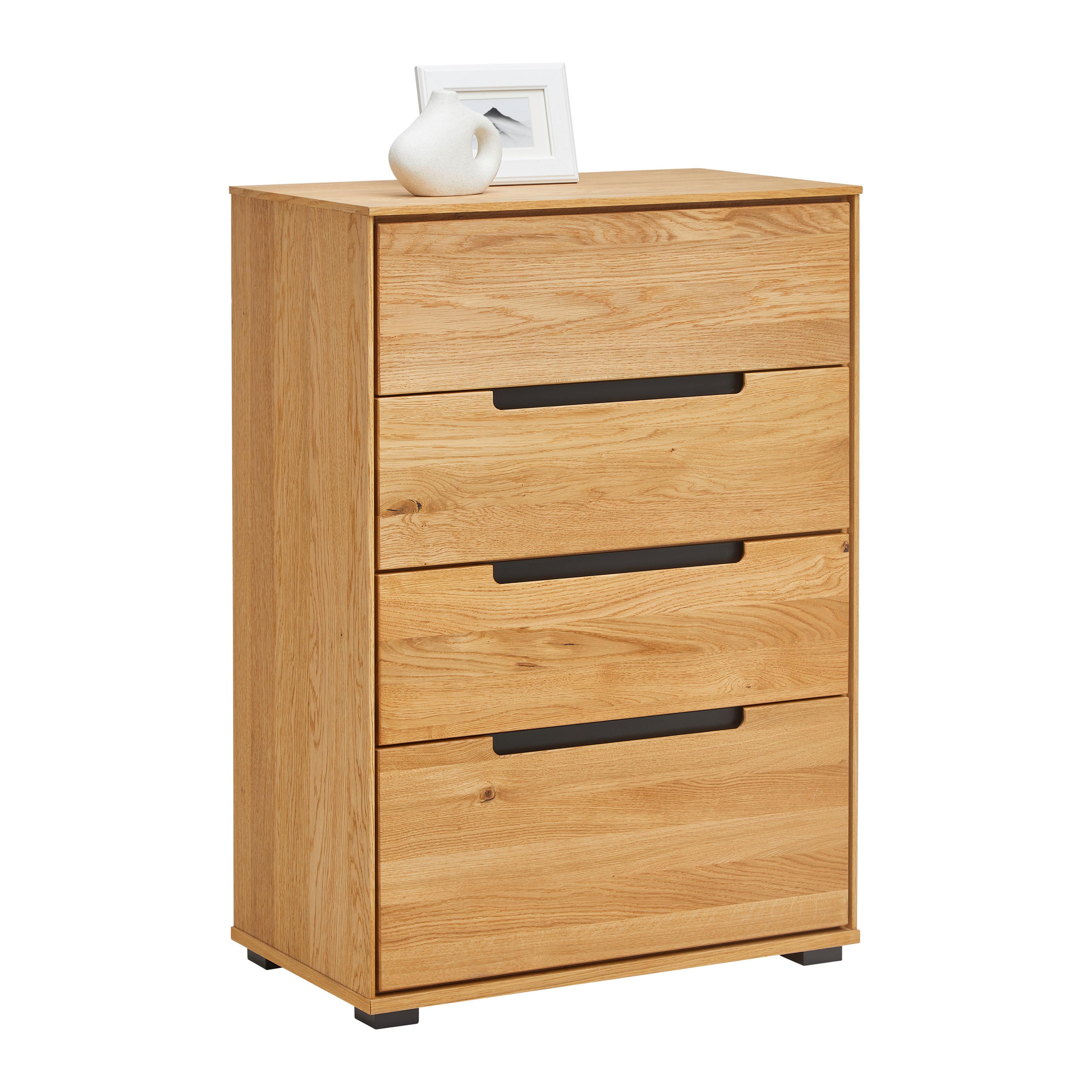 Kommode Wildeiche Ca. 70x102x40,5cm - Lifestyle, Holz/Kunststoff (70/102/40,5cm) - ecoTree