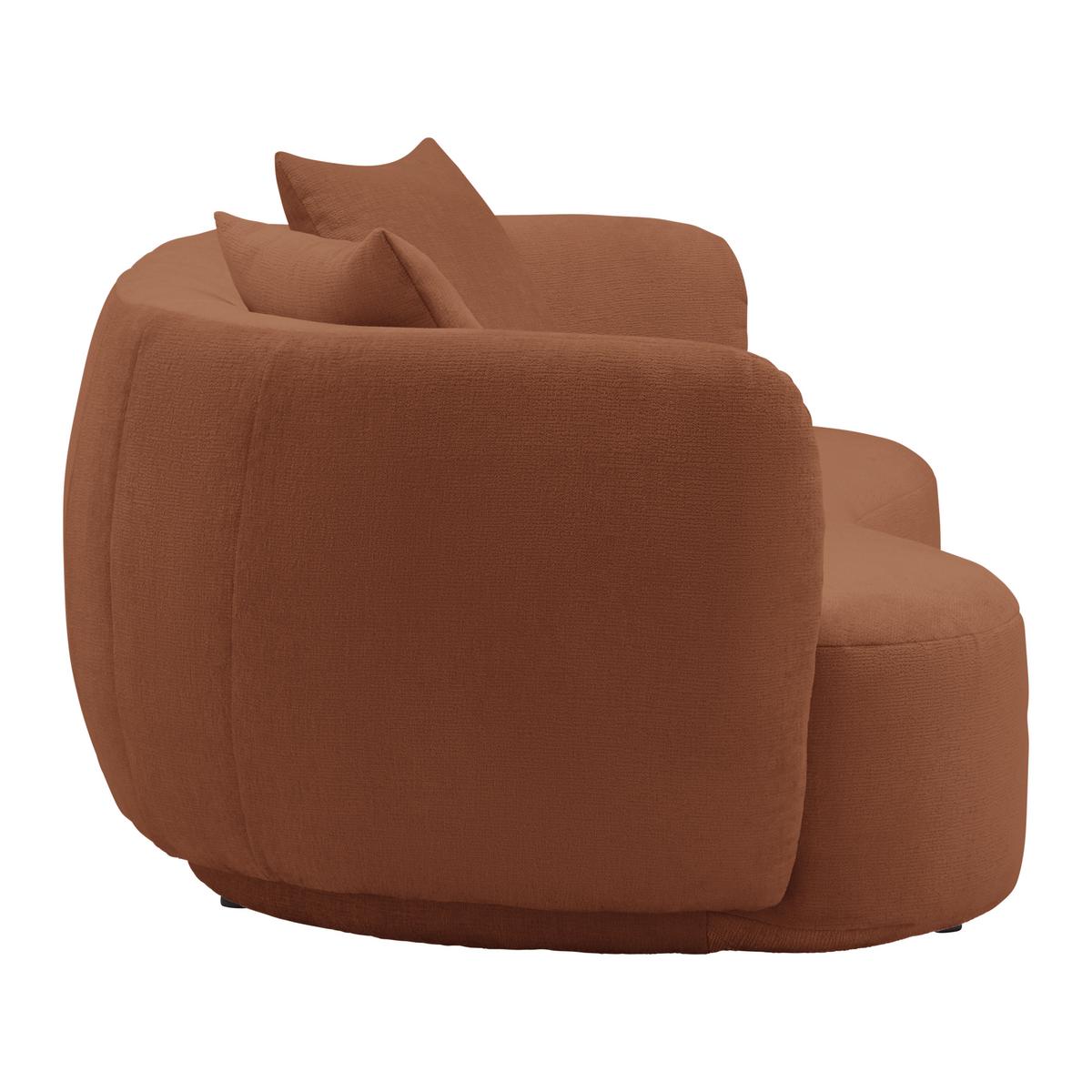 Bigsofa Leonas Kupferfarben - Schwarz/Kupferfarben, MODERN, Kunststoff/Textil (235/72/110cm) - Premium Living