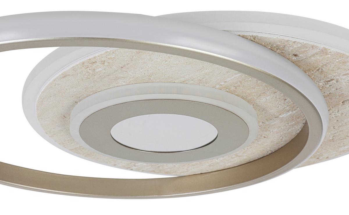 LED-Deckenleuchte Pul Champagnerfarben max. 24 Watt - Champagner, MODERN, Kunststoff/Metall (42/35/6cm) - Mömax