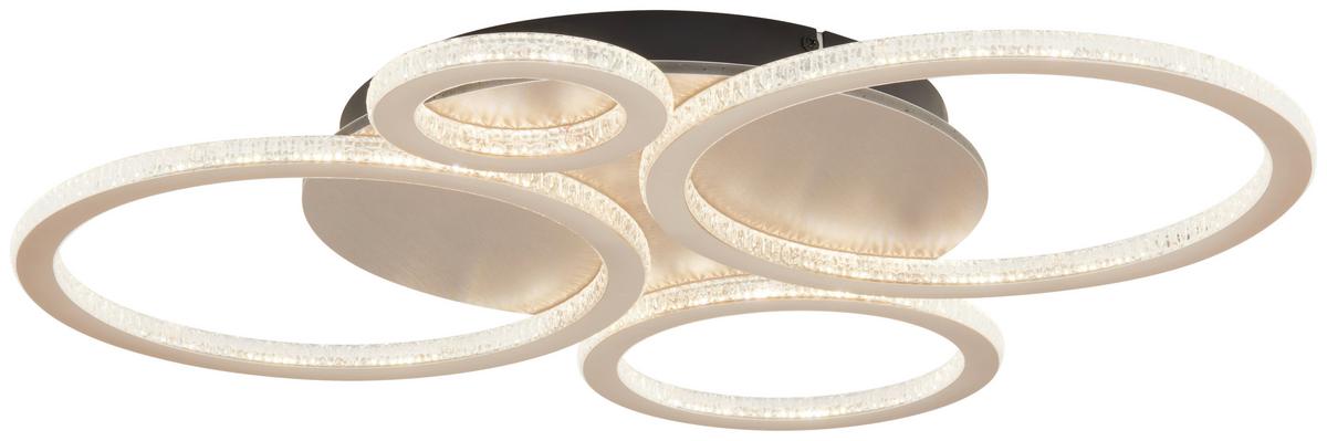 LED-Deckenleuchte NEU Champagnerfarben max. 40 Watt - Champagner, MODERN, Kunststoff/Metall (72/62/6cm)